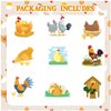 9 PCS Chicken Honeycomb Centerpieces Table Decorations Chicken Table Centerpieces for Chicken Party Supplies Chicken Birthday Party Decorations Farm Animals Decorations