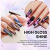 SUPWEE 12 Colors Cat Eye Gel Polish with Magnetic Stick, Chameleon Magnetic Gel Polish Kit Trible Colors Effect Galaxy Cateyes Nail Polish Gel Collection Home DIY Manicure for Women Girl