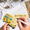 REWIDPARTY School Bus Party Invitations with Envelopes & Stickers（Set of 15） Bus Fill-in Invitations Kids Birthday Party Invites Cards Party Supplies Favors for Birthday Baby Shower Graduations