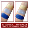 MEICOLY Blue Face Paint Stick(1.06 Oz),Grease Waterproof Dark Blue Body Paint Stick for Halloween SFX Avatar Smurf Mystique Makeup,Blue Eye Black Stick,Royal Blue Face painting for Adults and Kids