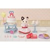 Calico Critters Tuxedo Cat Girl's Party Time Playset, Dollhouse Playset with Figure and Accessories