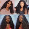 Brazilian Human Hair Water Wave (14 16 18 20 Inch) 4 Bundles 100% Unprocessed Human Hair Bundles Wet And Wavy Human Hair Weave Bundles Hair Extension for Black Women Natural Color