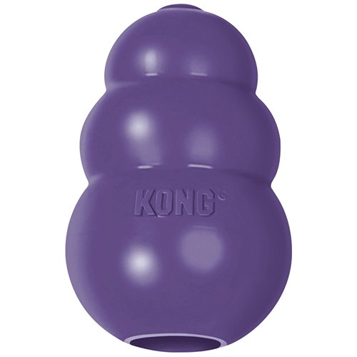 KONG Senior - Dog Toy with Gentle, Natural Rubber - Durable Dog Toy for Older Dogs - Use Treats with Stuffable Chew Toy - Treat Toy for Chewing & Fetching - for Small Dogs