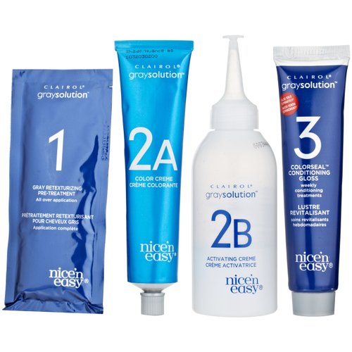 Clairol Gray Solution By Nice 'N Easy Hair Color 008 Medium Blonde 1 Kit (Pack of 3)