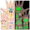 Leesgel Temporary Tattoo for Kids, Easter Eggs Chicken Tattoo Stickers, Luminous Kids Tattoos for Filler Easter Egg Basket Stuffers Easter Party Favors Decorations Supplies School Rewards