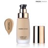 Faces Canada HD Runway Ready Foundation, Red Orange Extract & Gold particles, High Coverage, Oil-Free, Flawless Radiance, Vegan & Cruelty Free, Paraben Free, Natural 02 (Beige), 1.01 Fl Oz