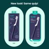 Quip Rechargeable Electric Toothbrush - Soft Bristle, Sonic Toothbrush with Magnetic Charging Cable & Habit Improving Timer - ADA Accepted Electric Toothbrush - Travel Toothbrush - Midnight, Plastic