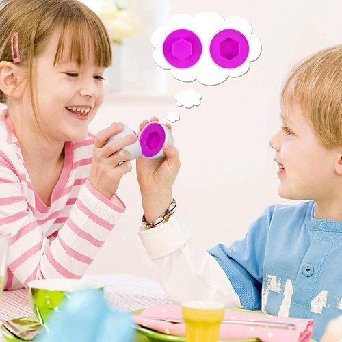 ThinkMax Matching Eggs Toys for Toddlers 1 2 3 Year olds,12 Pack Easter Eggs Baby Color Shape Recognition Sorting & Stacking Learning Toys, Montessori Toys for Preschool Pre-Kindergarten Boys Girls