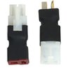 2 Pair ShareGoo Adapter Compatible with Big Tamiya Style to Deans T Style Plug Female Male Adapter for RC FPV Drone Car Truck Lipo NiMH Battery Charger ESC