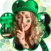 40 Pieces Glitter Shamrock Temporary Tattoos, St Patricks Day Tattoos Stickers for Kids, Irish Parade Party Favors Decorations Accessories