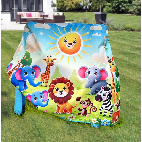 Hard & Strong Water Table Cover , Oxford 600D Durable Waterproof Cover for Water Table Kids , Dust Proof Anti-UV Kids Table Cover , Cute Colorful Vibrant Design Outdoor Water Table Cover plus Bag