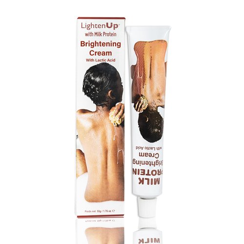 LightenUp, Lactic Acid Cream - 1.7 Fl oz / 50 ml - Skin Brightening Cream, AHA Cream, Helps Even Skin Tone – with Vitamin C & Shea Butter