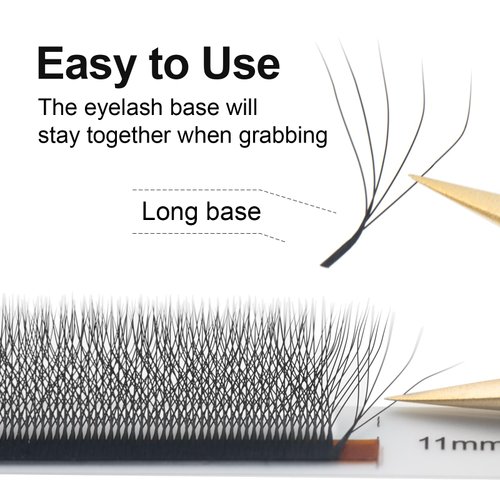 COZBIRD 5d W Lash Extensions W shape Eyelashes Premade Fans Volume Faux Mink Matte Black Fluffy yy Lash 12 Rows (0.07mm D Curl 13mm)