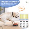 DCIAER Dog Buttons for Communication, 8 PCS Dog Talking Button Set,30s Recordable Voice Pet Buzzer Training Buttons，with Training Manual Book+16 AAA Batteries + 24 Scene Modes + 1 Dog Button Mat
