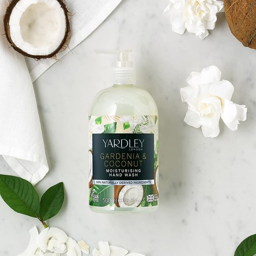 Yardley London Deluxe Gardenia Botanical Hand Wash, Coconut, 500 ml