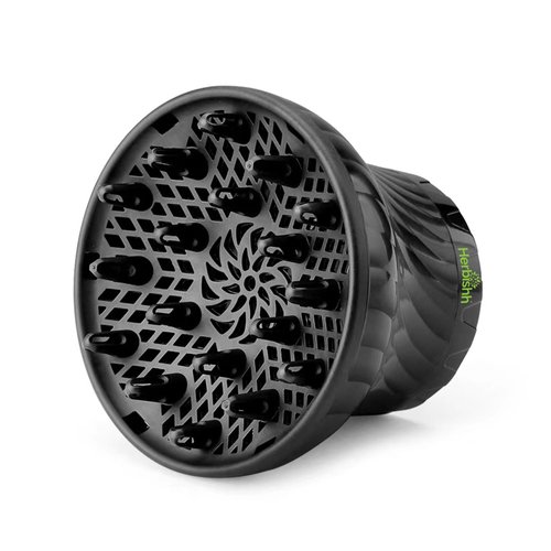 Herbishh Hair Dryer Diffuser Attachment for Even Heat Distribution, Universal Fit for Curly, Thick & Wavy Hair, Reduces Frizz & Adds Volume, Gifts for Her, Adjustable from 3.5 to 8 cm (Black)