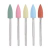 Nail Drill Bits, Silicone Rubber Drill Bit, 2.35mm Nail Drill Bits Set, No Dust Pollution Nail Drill Bit Set for Processing and Polishing Nail, Glass, Plastic(152)