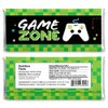 Game Zone - Candy Bar Wrapper Pixel Video Game Party or Birthday Party Favors - Set of 24