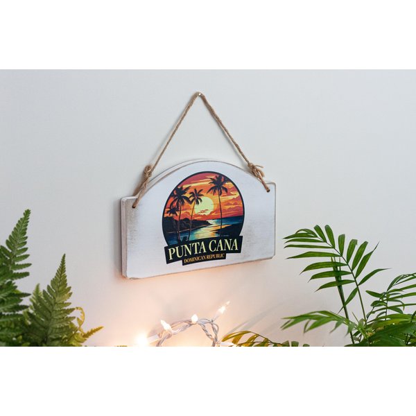 Cinque Terre Italy Travel Souvenir Destination Wood sign flat with string Heart Design