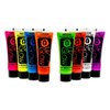 Uv Glow Blacklight Face and Body Paint 0.34oz - Set of 8 Tubes - Neon Fluorescent (All Colours)