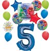 Anagram PJ Masks 5th Birthday Party Supplies Gekko Owlette Catboy Balloon Bouquet Decorations