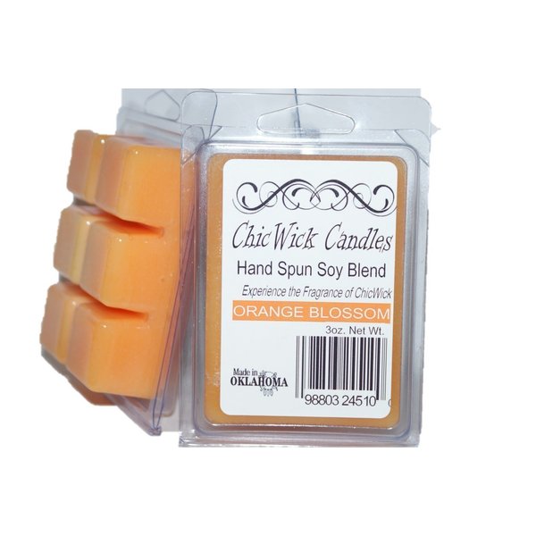 ChicWick Candles 2Pack Orange Blossom Soy Blend Wax Melts 6oz 12 Wax Cubes Wax Tarts Wax Chunks, 50 Plus Hours of Quality Fragrance