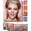 24 Colors High Pigmented Glitte Matte Eyeshadow Makeup Palette Blendable Long Lasting Eye Shadow Neutrals Smoky Multi Reflective Shimmer Pressed Pearls Eye Shadow Palette for Halloween Makeup #M3