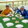Qyeahkj Golf Party Supplies Serves 24 Golf Ball Party Paper Plates and Napkins Green Grass Plastic Tablecloth Set Golf Tableware Kit for Sports Themed Birthday Decoration Baby Shower Decor