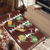 AURORAPARTY 122pcs Football Party Supplies Birthday Party Tableware Set Include Paper Plates Napkins Plastic Tablecloth Disposable Football Party Decorations for 30 Guests