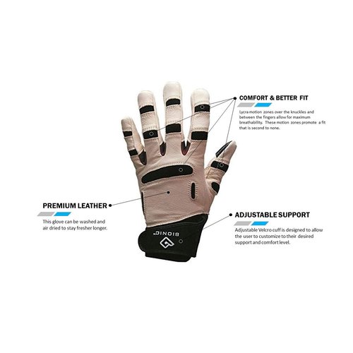Bionic Women's ReliefGrip Gardening Premium Leather Gloves (Medium)
