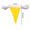Consummate 100 Feet Yellow Pennant Banners Flags String Hanging Triangle Bunting Flags for Grand Opening,Kids Birthday,Party Decorations,60 PCS