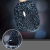 MIZHSE Diamond Gel Nail Polish, Reflective Glitter Gel Polish Set, Sparkly Shiny Gel Nail Art Varnish Manicure Kit, Soak Off LED Lamp, for Beginners DIY at Home (BD-005 Dark Blue)