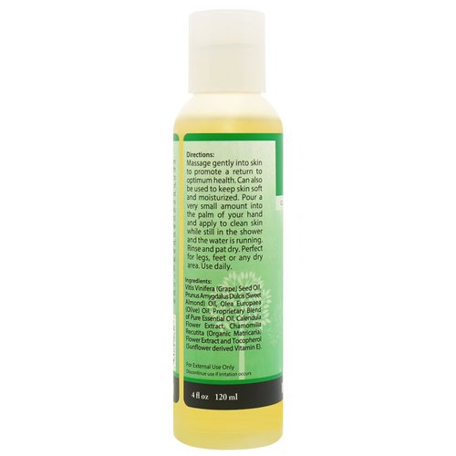 Plantlife Massage Oil 4-Pack - Absorbs Deeply into The Skin and is Circulated Throughout, Providing Optimum Benefit to The Mind and Body - Made in California 4 oz