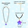 Omlisca Star Pendent Necklace 12 Pack Star Space Party Favors School Classroom Rewards Decor Exchange Goodie Bags Fillers for Women Birthday Valentines Day Party Supplies Carnival Decorations