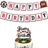Ushinemi Casino Theme Party Decorations Poker Night Happy Birthday Banner With Glitter Las Vegas Casino Cake Decorations Poker Cake Topper Casino Party Supplies