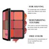 HOSAILY 12 Colors Cream Blush Palette Matte Blush Contour and Highlight Blush Palette Waterproof and Long Lasting Blush Cream Makeup Palette