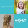 HOYOLS Clear Elastic Hair Bands, 2500 Small Rubber Bands Braids for Girls Kids Women Non-Slip Tiny Soft Hair Ties Braiding Hair Accessories Value Pack TPR