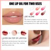 BEFIVECOK 3PCS Lip Oil Set, Hydrating Lip Glow Oil Lip Plumper Gloss, Tinted Lip Oils Transparent Long Lasting Non-sticky Lip Gloss, Plumping Lip Gloss Lip Care Kit (Clear & Raspberry & Mahogany)