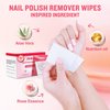 NXJ INFILILA Nail Polish Remover Pads, Nail Polish Remover Wipes, 50PCS Quick Nail Polish Remover Wipes, Individually Wrapped Nail Polish Remover Wet Wipes for Removing Nail Polish
