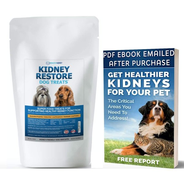 Kidney Restore Dog Treats: Restorative Dog Treats for Kidney Issues, Low Protein Treats for Any Kidney Diet Dog Food, Special Renal Treats for Supporting Good Kidney Health for Dogs. Best Treat!