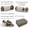 Da Vinci Code Cryptex Mini Bronze Lock Puzzle Valentines Day Gifts for him her Men Women dad Boys Metal Anniversary Cool Romantic Birthday for Her Gifts Box…