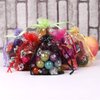 Zhiheng 100pcs Organza Wedding Party Gift Bags Butterfly Drawstring Pouches Jewelry Gift Bags Christmas Party Gift Favor Bags (3"x4", Purple)