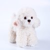 CU-MATE Poodle Plush Puppy Plushie Realistic Dog Stuffed Animal Toy Adorable Hugging Sleeping Pillow for Kids Friends
