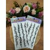 Tribal Flower Vine Waterproof Temporary Tattoos Fake Tattoo For Neck Arm Hands Leg Body Art Sticker Decal Festival Body Paint Adults Men and Women (Pack 2 PCS.)