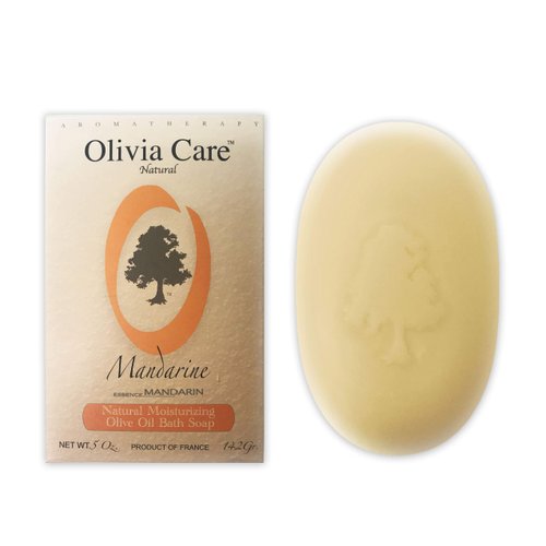 OLIVIA CARE O LINE Organic Mandarin Bath & Body Bar Soap -100% all Natural shower soap good for Sensitive Skin!