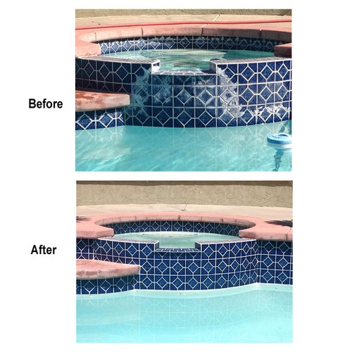 Pool Pumice Stone with EZ-Clip Handle to Reomve Erase Rust Stain Spot in Concrete Plaster Pool Spa and Calcium Deposit on Pool Tile