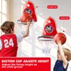 Aooess Basketball Hoop Indoor Toys for Kids 3 4 5 Boys: Toddler Basketball Hoop Indoor Wall Mount Basketball Hoop Suction Cup Basketball Hoop Toys for 3 Year Old Boy Gifts for 3-8 Year Old Boys, Red