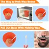 120g Long-Lasting Nose Hair Waxing Kit with 48 Applicators | Painless and Easy Mustache Guard | CoFashion Nose Hair Remover for Men and Women