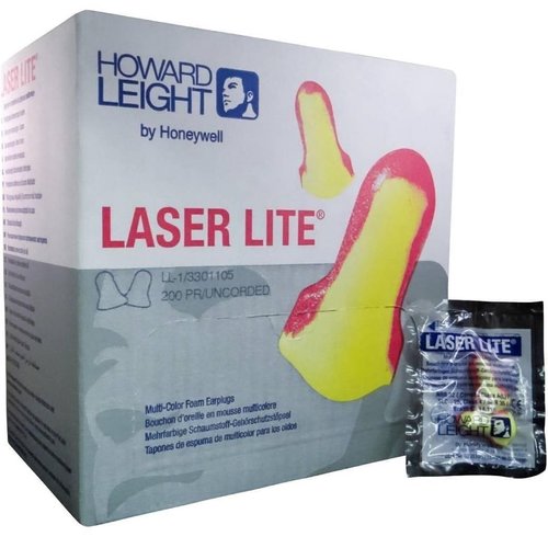 Laser-LITE Hearing Protection Multi Color NRR 32 Ear Plug Without Cord 1 Box by R3 Safety - MS92260