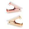 Rose Gold and Gold Staple Remover - 2 Pack Staple Removal Tool Set, Luxury Acrylic Rose Gold and Gold Office Supplies & Desk Accessories